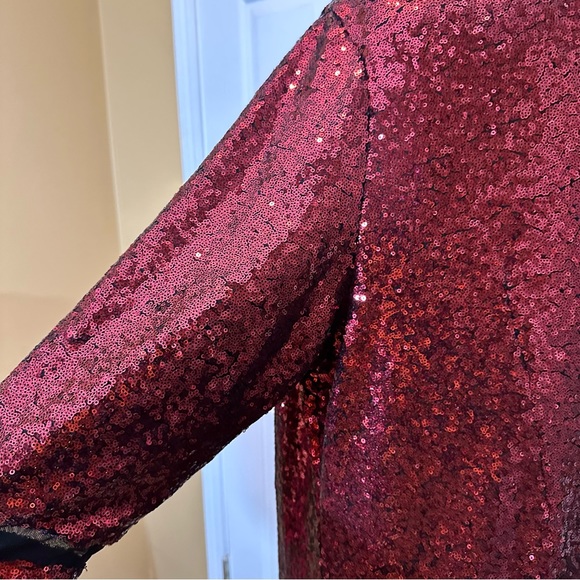 Lane Bryant sequin red shift dress size 24 NWT - Picture 4 of 7